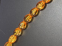 Yellow Crackle Glass 8x6mm Beads Yellow Crackle Glass 8x6mm Beads