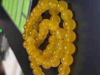 7mm Medium Yellow "jade" Beads 7mm Medium Yellow "jade" Beads
