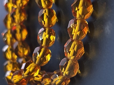 Light Yellow Topaz 6mm Beads