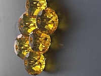 6mm Yellow Faceted Beads 6mm Yellow Faceted Beads